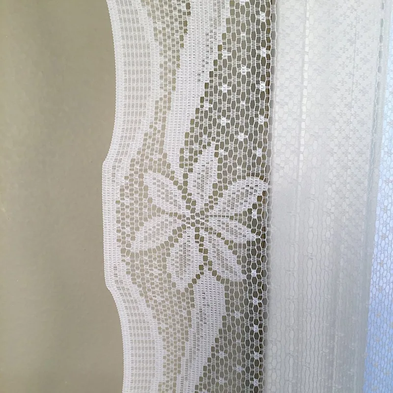 Занавески на окна двери Рождественская елка снеговик штора из тюля домашний