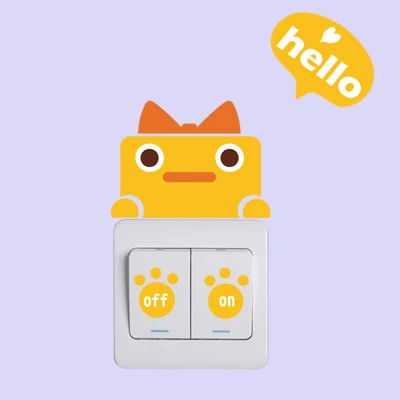 Переключатель декоративные наклейки гнездо животное детская комната крыльцо