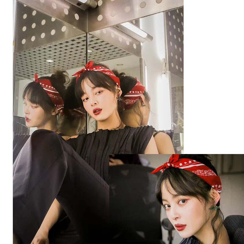 Бандана для мужчин и женщин квадратный шарф в стиле хип-хоп повязка на голову с