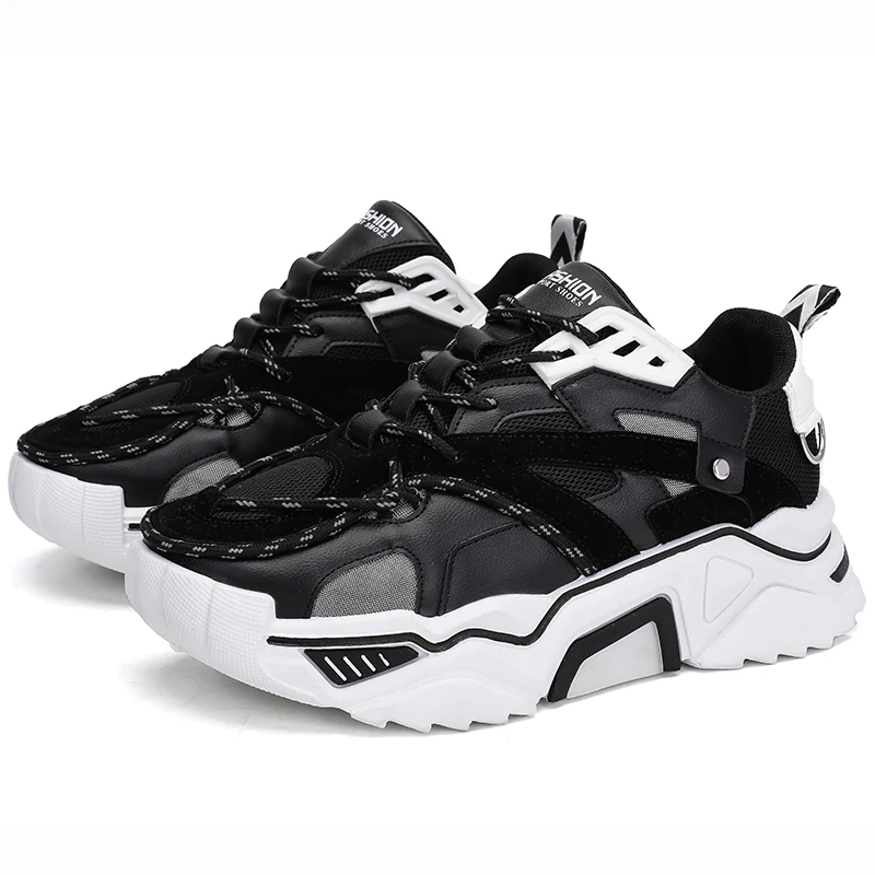 

All-match Ins Super Fire Sneakers 2021 Summer New Increased Thick-soled Couple Luminous Old Shoes 39-44