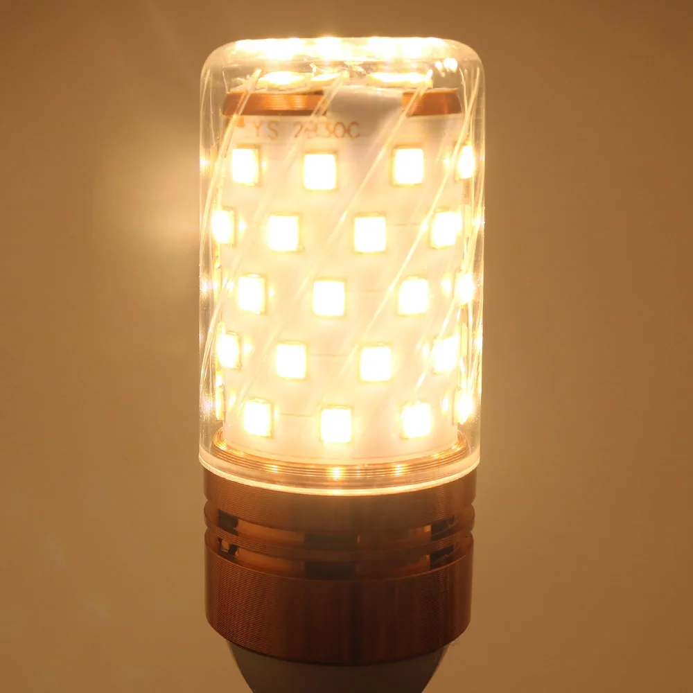 E14 светодиодный лампы 12 Вт 16 SMD2835 220V кукурузы люстры свечи светильник