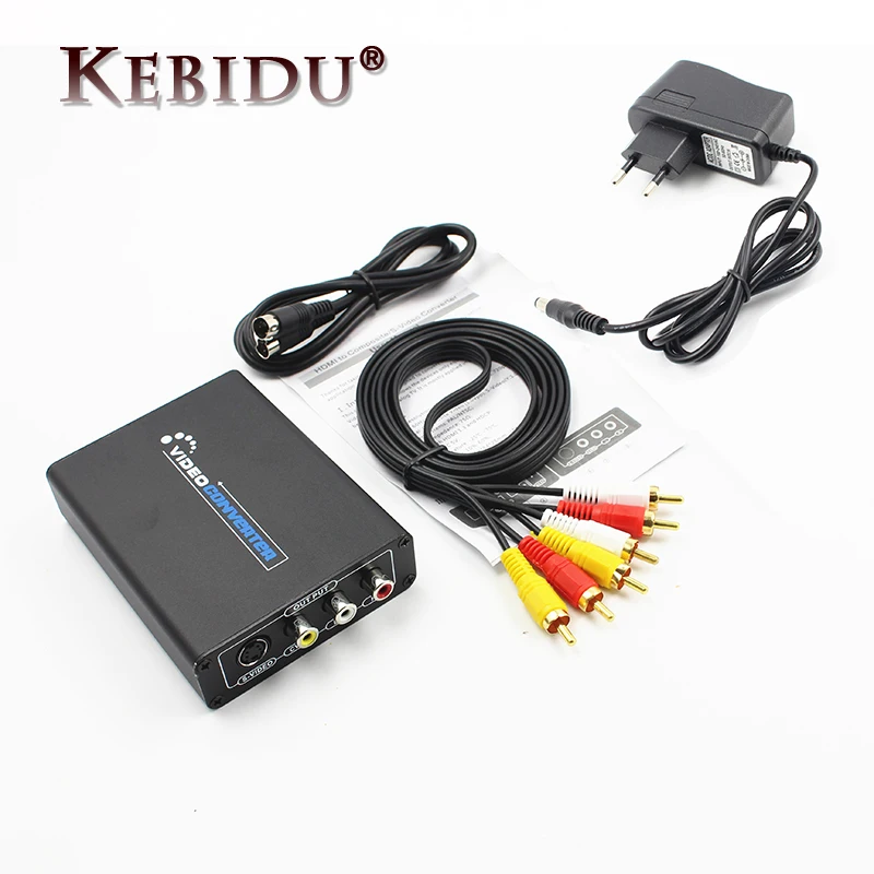 Горячее предложение HDMI на AV S видео CVBS преобразователь HD 3RCA PAL/NTSC Переключатель