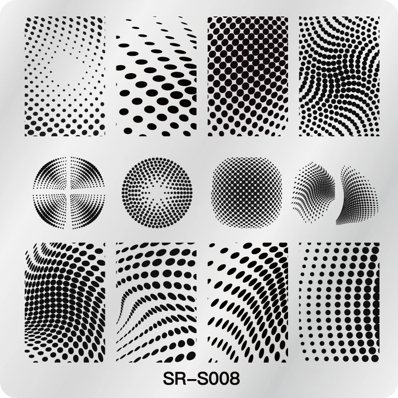 Трафарет для дизайна ногтей из нержавеющей стали в полоску | Красота и здоровье