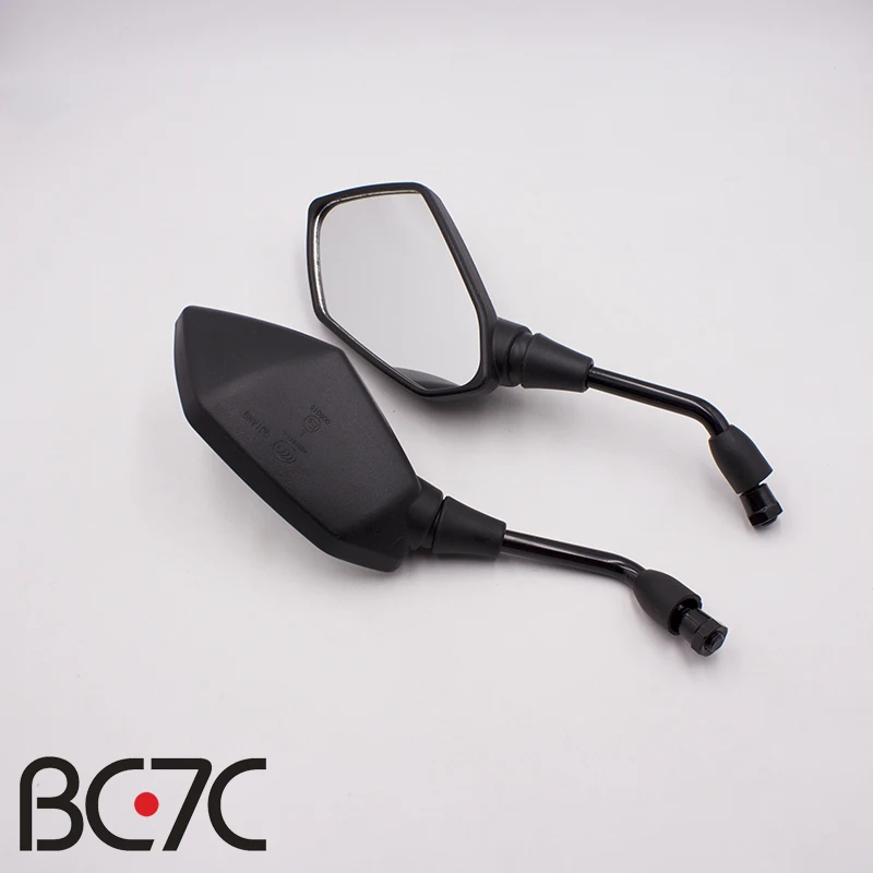 

Universal Accessories 10mm Black Motorcycle Side Rearview Mirrors Convex Mirror For Honda BMW Yamaha