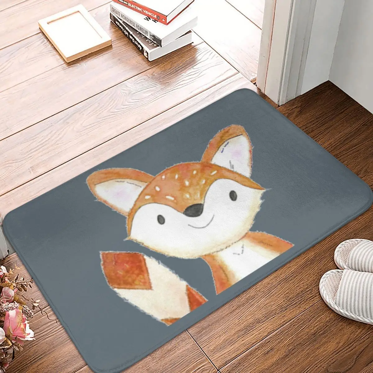 

Напольный коврик Little Fox, нескользящий ковер из полиэстера, для ванной, кухни, гостиной, 40*60