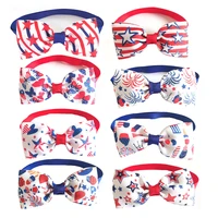 30pcs new pattern independence day dog bow ties cat accessories pet supplies pet dog grooming supplies for samll dog cat