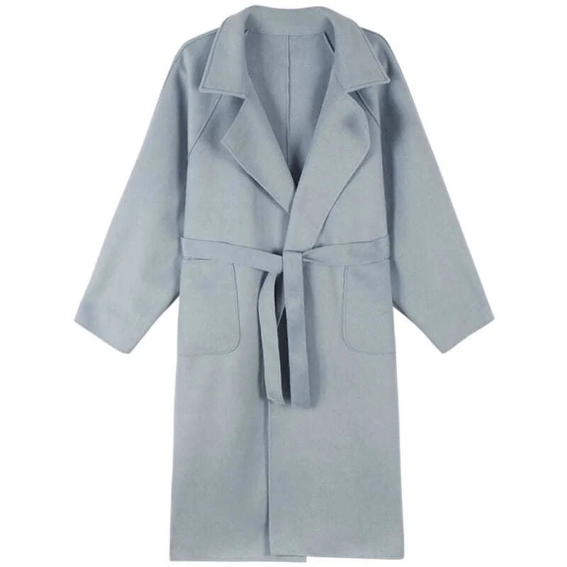 

CMAZ Fall/Winter New Woolen Coat Women's Loose Flip
