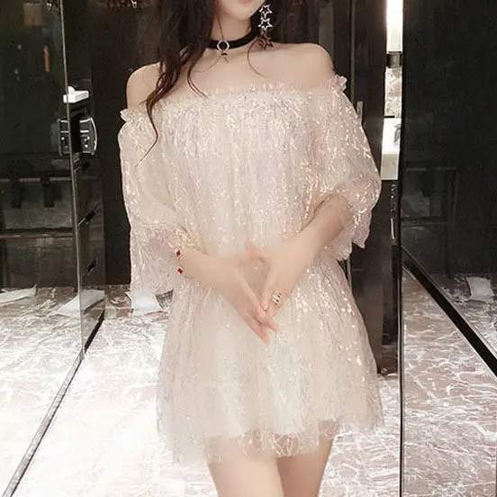 

Hot Girl Sexy Dress Female 2022 New Summer Sweet and Spicy Style Skirt Loose Fairy Short Skirt Top Dress for Women