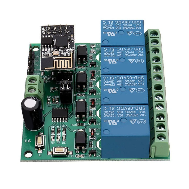 5V ESP8266 четыре WiFi реле канала модуль IOT умный дом мобильный телефон приложение