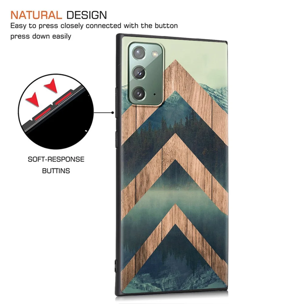 

Wood Nature Forest Geometry Case For Samsung Note 20 Ultra 10 Lite Plus 9 8 Fundas for Galaxy M31 Prime M51 M31s M30s Cover