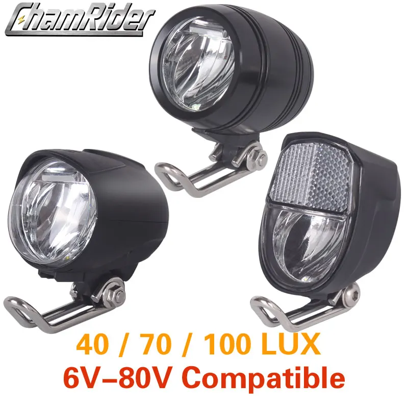 6V 80V 24V 36V 48V 60V Универсальная совместимость 1 Вт 2 3 40 70 100 LUX Электрический велосипед E