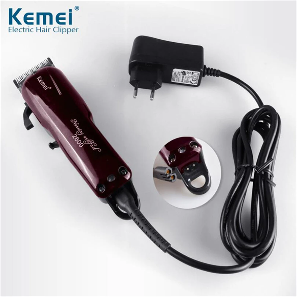 KEMEI Barber Shop Hair Trimmer Titanium Blade Haircut Cutting Machine Professional Clipper For Men Shaving | Бытовая техника