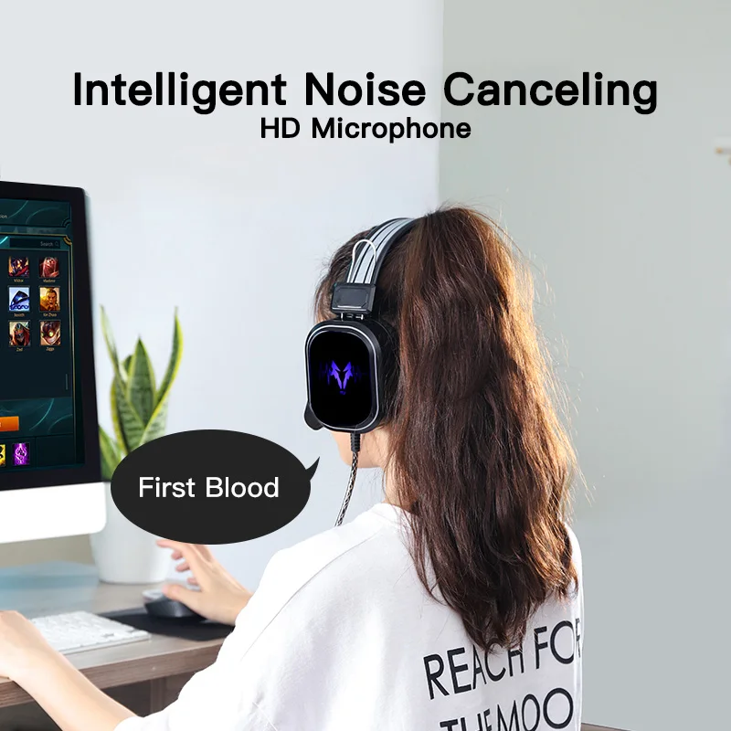 Игровые наушники гарнитура для геймеров с объемным звуком 7 1 проводная USB