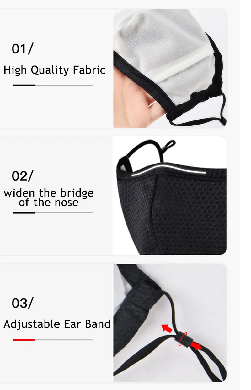 Многоразовая Тканевая маска защитная для лица моющаяся противопылевая маски