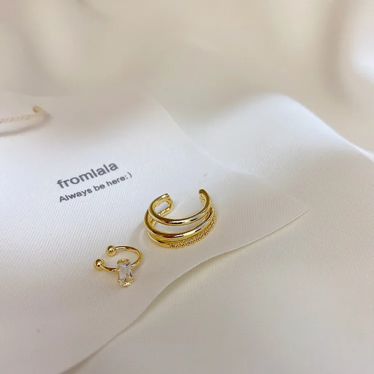 Женские серьги-клипсы в виде спирали имитация пирсинга модные ювелирные изделия