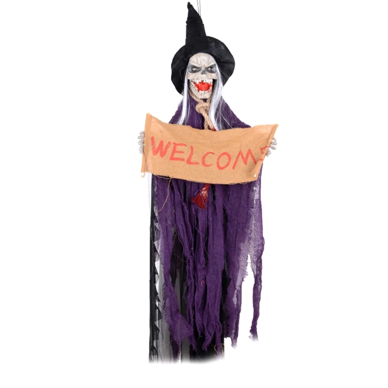 594C Скелет Призрак Подвесной Электрический Голосовое управление Светящийся