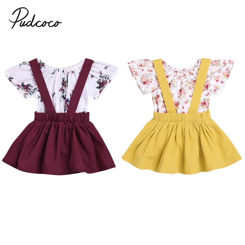 2020 летняя одежда для малышей комбинезон без рукавов маленьких девочек топ юбка