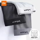 Трусики Xiaomi Youpin, мужское нижнее белье, новый комплект, антибактериальные однотонные бесшовные ледяной шелк, дышащие трусы-боксеры размера плюс