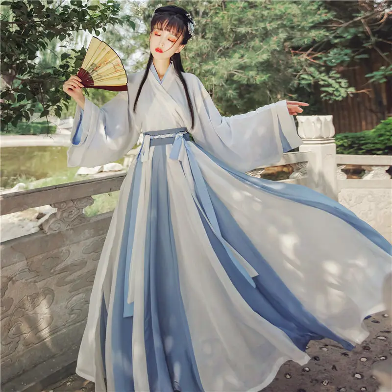 

Traditional Ancient Hanfu Dance Costume Female Folk Princess Hanfu Dress Oriental Han Dyansty Cosplay Dress Fairy Dancewear