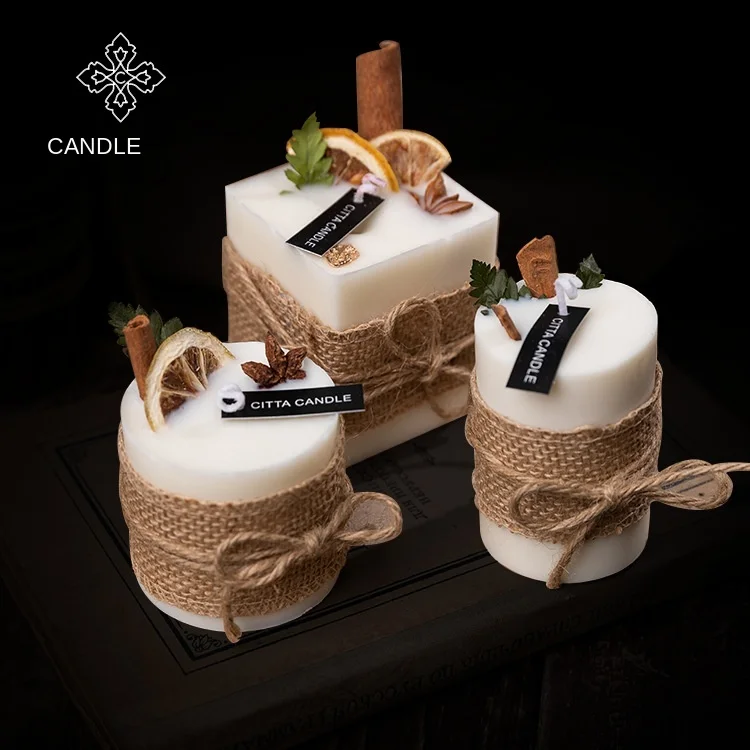 

Garden scented candle smokeless plant essential oil fragrance new smokeless glass wax
