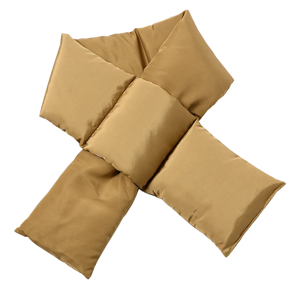 

2020 Design Brand Solid Winter Scarf Women Down-Cotton Collar Snood Ring Warm Neck-Cross Shawl Wraps Femme Bufanda Szalik Zimowy