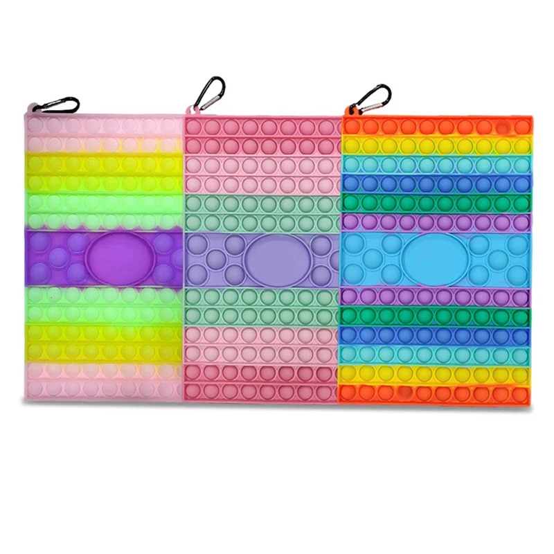 

New Rainbow Desktop Puzzle Children's Chessboard Finger Bubble Toys Parent-Child Big Stress Relief Fidget Interactive Game