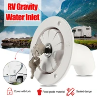 rv accessories fresh water fill hatch inlet filter lockable for boat camper trailer white caravan camping motorhome accessories