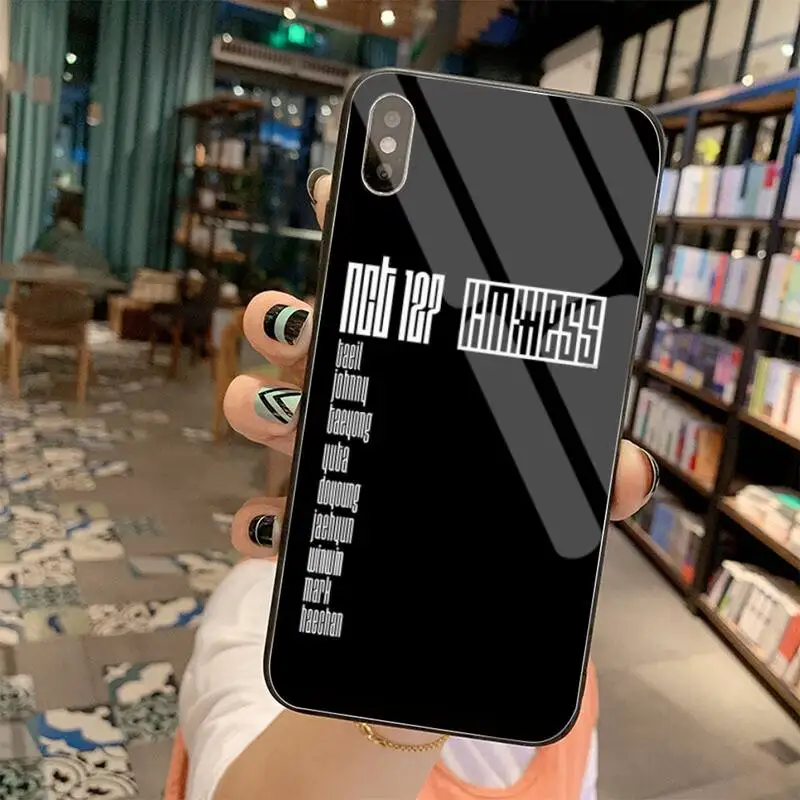 Чехол для iPhone 11 Pro XR XS MAX 8 X 7 6S 6 Plus SE 127 черный закаленное стекло nct 2020 - купить по