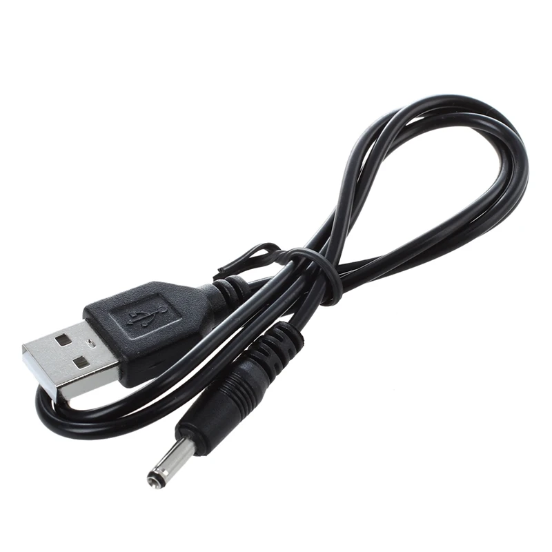 

3,5 мм X 1,3 мм черный USB-кабель, свинцовый зарядный шнур, источник питания