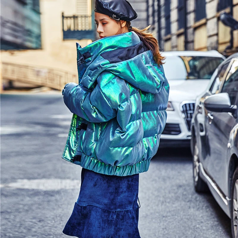 Женская зимняя теплая куртка с капюшоном женское хлопковое пальто 2020 новая мода