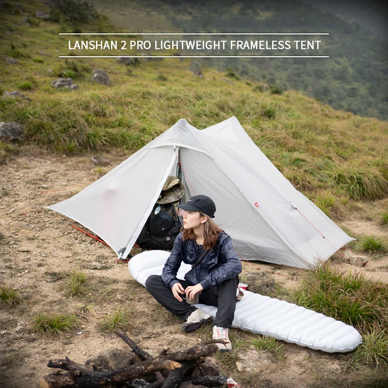 Туристическая палатка LanShan2 PRO 3F UL GEAR Ультралегкая двухслойная с силиконовым