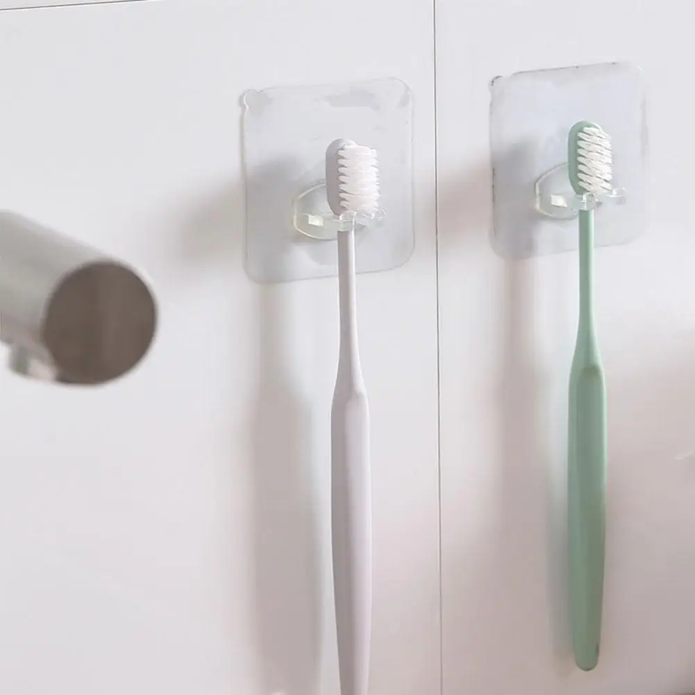 

1pc Toothbrush Holder Transparent Multifunction Stand Rack Kids Storage Organizer Shaver Tooth Brush Accessories Bathroom T Y3L8
