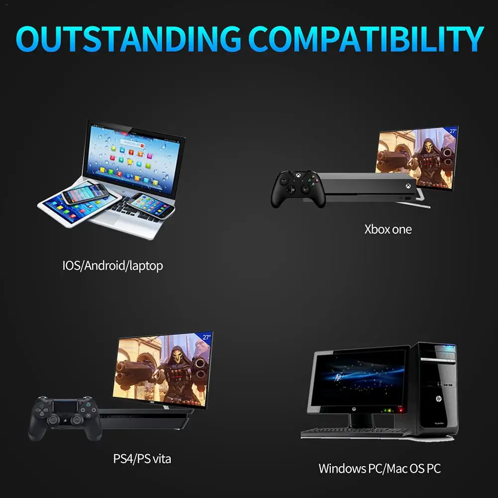 A60 Игровые наушники объемного Стерео Шум микрофон с функцией шумоподавления