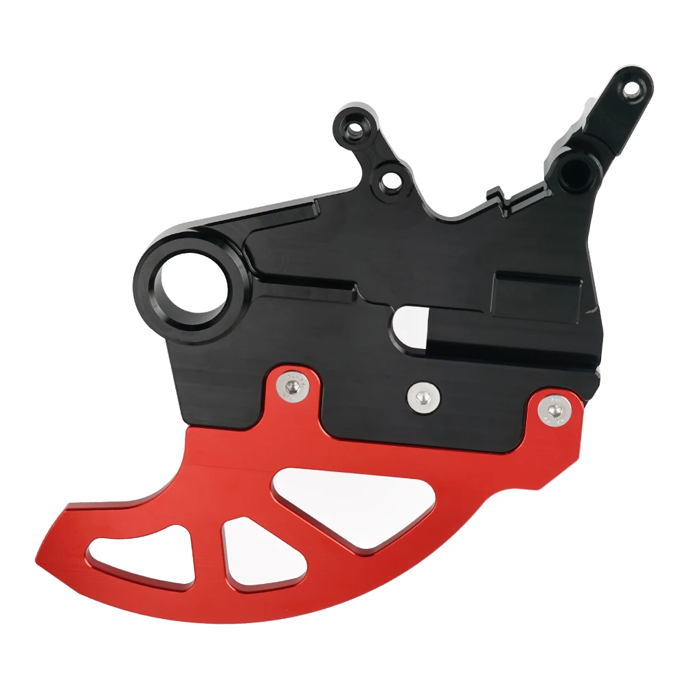 Black and Red Защита заднего тормозного диска протектор для Honda CRF250R CRF450R 2002- CRF250X CRF450X 2013 CR125 CR250 - Цвет: Black and Red