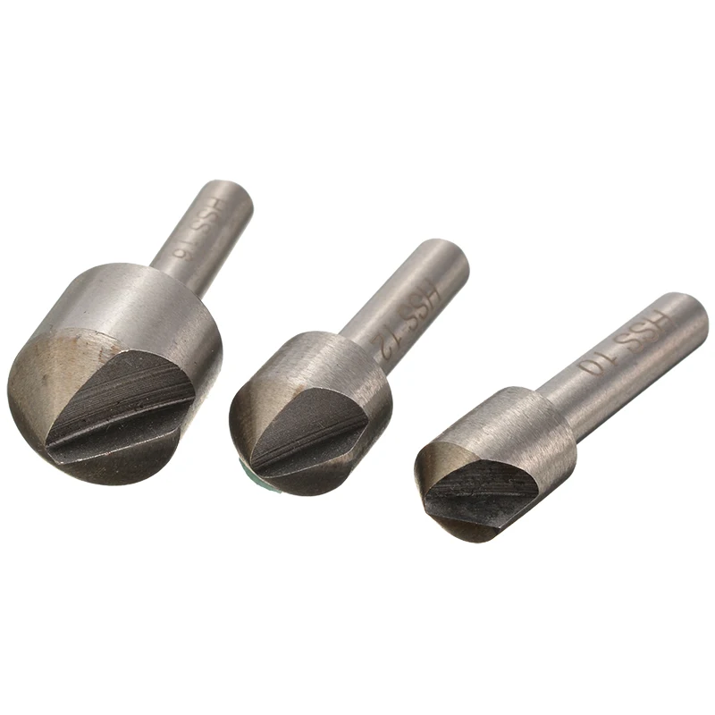 3 шт. HSS зенковки сверло Набор 90 градусов для снятия фасок заканчивающаяся