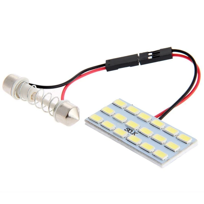 

Car 18 5630 SMD LED Panel Interior Light + T10 / BA9S plafon version 2W White