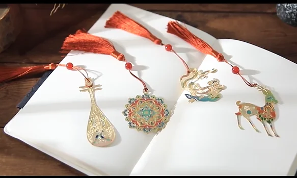 

【Original】BOOK MARK Dunhuang flying from DunHuang Mo Kao Grotto (1 set 4pcs) New Year gifts