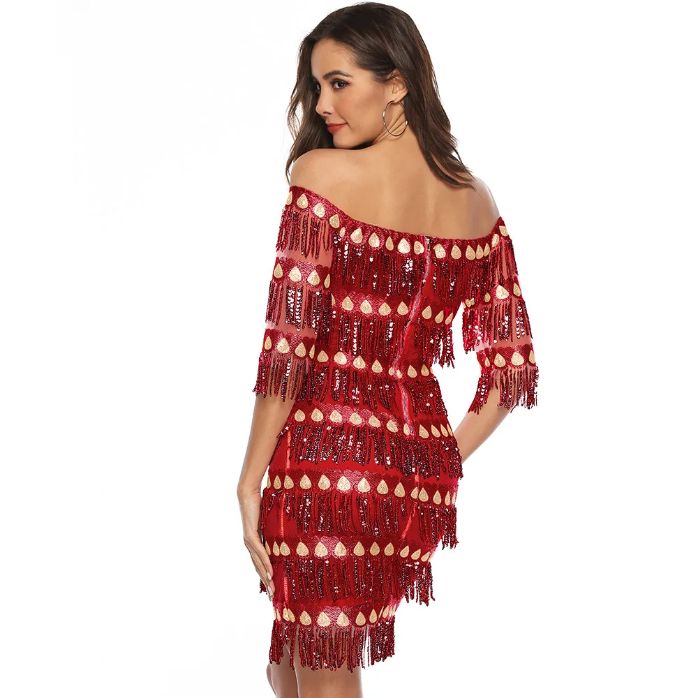 Летнее элегантное розовое облегающее вечернее платье с блестками женские