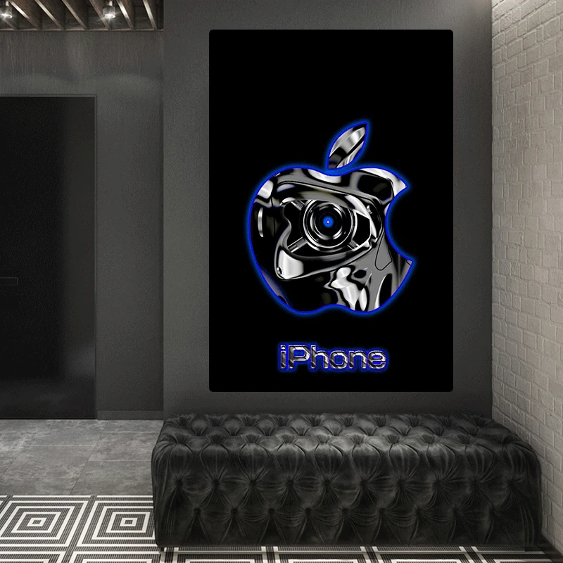 Картины с логотипом IPhone абстрактные картины на холсте настенные художественные
