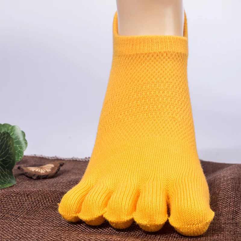 5 пар/лот качественные женские летние тонкие хлопковые носки с пальцами