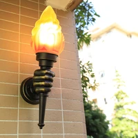outdoorindoor 7w led wall sconce light fixture torchbearer lamp e27 bulb garden