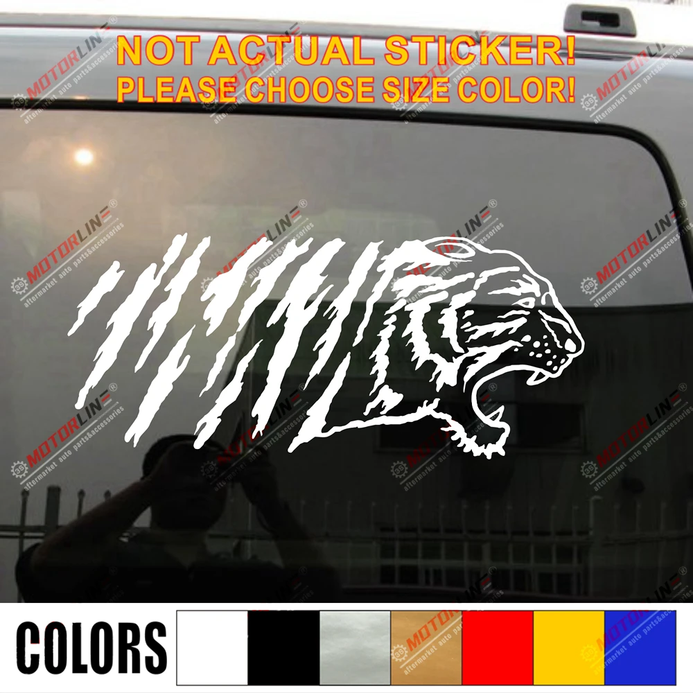 

Growling Tiger Decal Sticker Car Vinyl pick size color no bkgrd