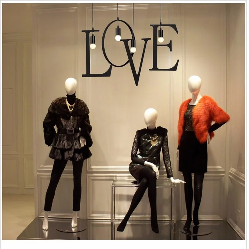 Новинка подвесной светильник в скандинавском стиле с железными буквами сделай