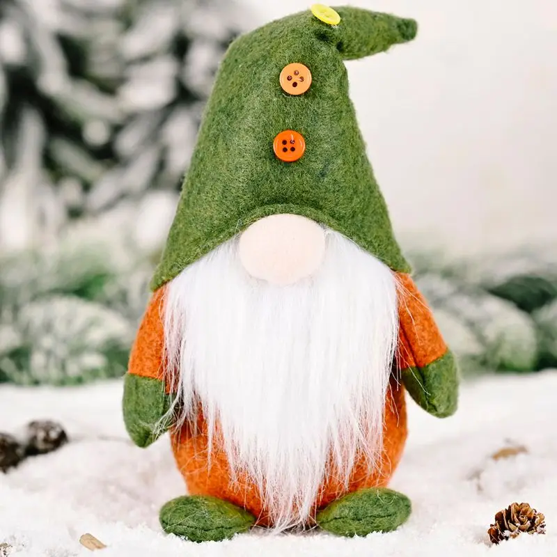 Handmade Christmas Elf Decoration Standing Swedish Gnome Tomte Toy Doll Ornaments Thanks Giving Day Gifts girlfriend and boy | Дом и сад