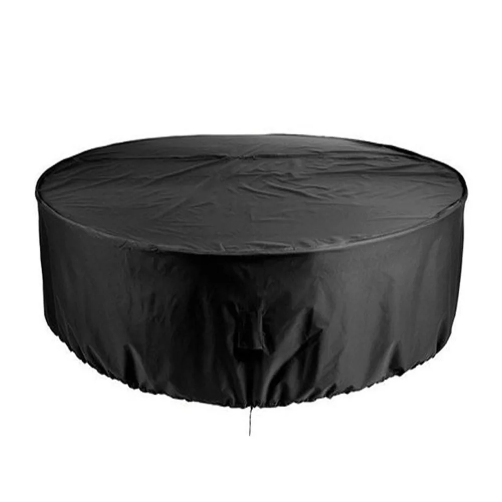 

Oxford Cloth Round Furniture Cover Dustproof Waterproof for Outdoor Patio Garden Terrace Round Table Cover Pool Protective Case