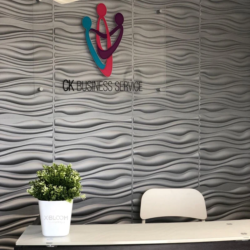 12 шт. 30см Северная минималистичная волна линий 3D настенные наклейки декор для гостиной, водонепроницаемые панели для обоев в отеле или офисе.