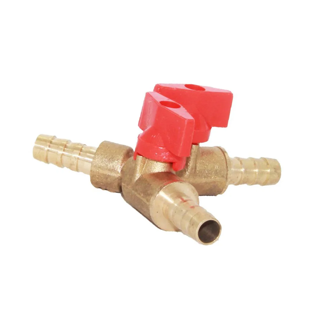 

Y Shaped Type 3 way Union Intersection Split Brass Barb Shut off Ball Valve Fitting