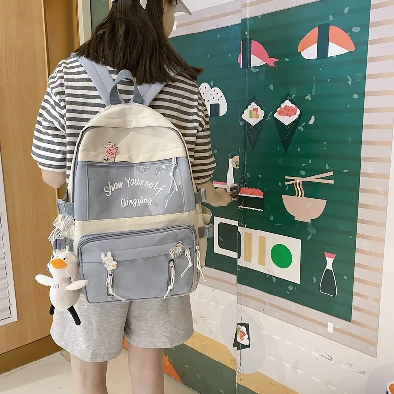 

Women&men Fashion Backpack Nylon Large School Backpacks for Women Trendy All Match School Bags Backpack Women