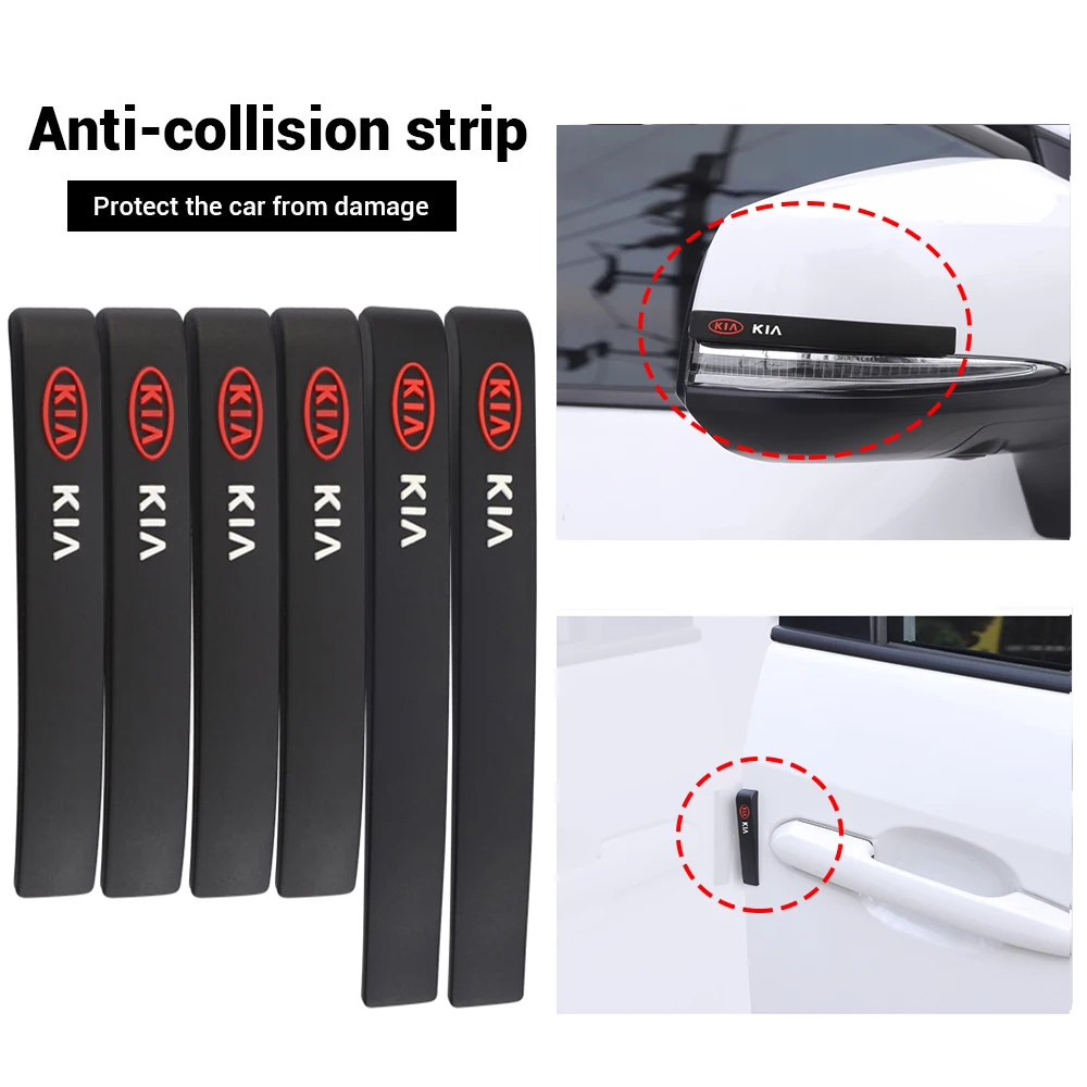 Защитные резиновые накладки на бампер для KIA Ceed Rio Optima Spectra Forte Koup Sedona Stinger 6