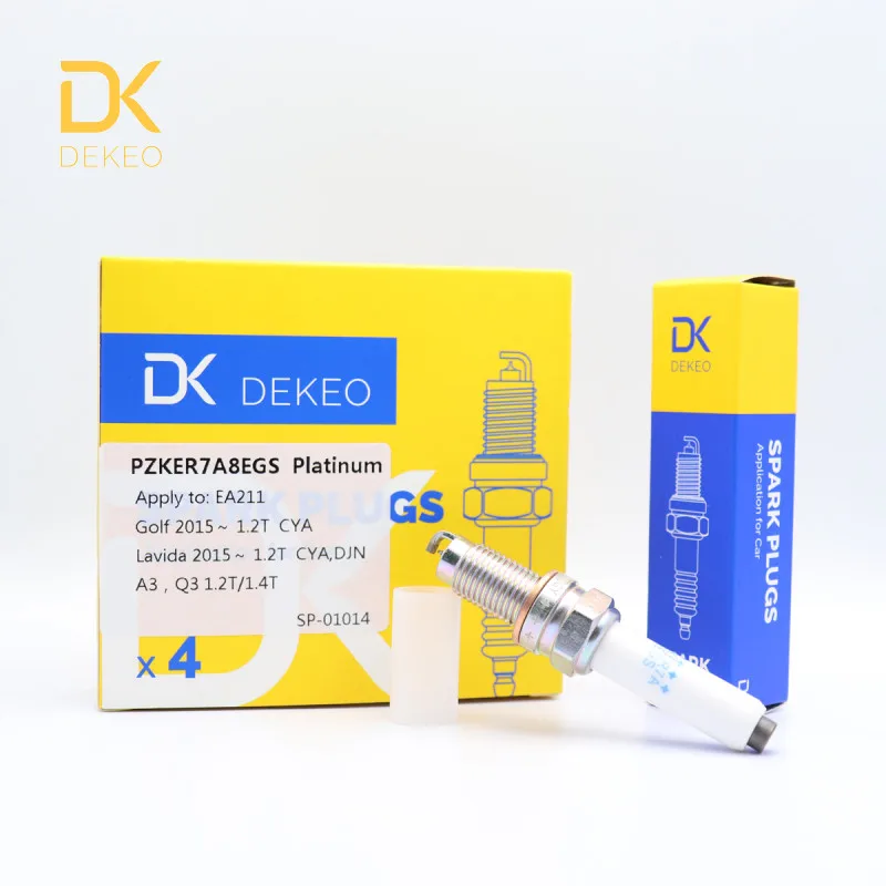 Dekeo Platinum высокопроизводительная Свеча зажигания PZKER7A8EGS(94968) 04E905601 04E905612 для Golf